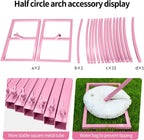 .5FT Round Backdrop Stand Circle Balloon Arch Frame