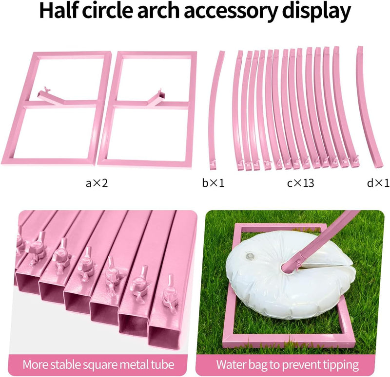 .5FT Round Backdrop Stand Circle Balloon Arch Frame