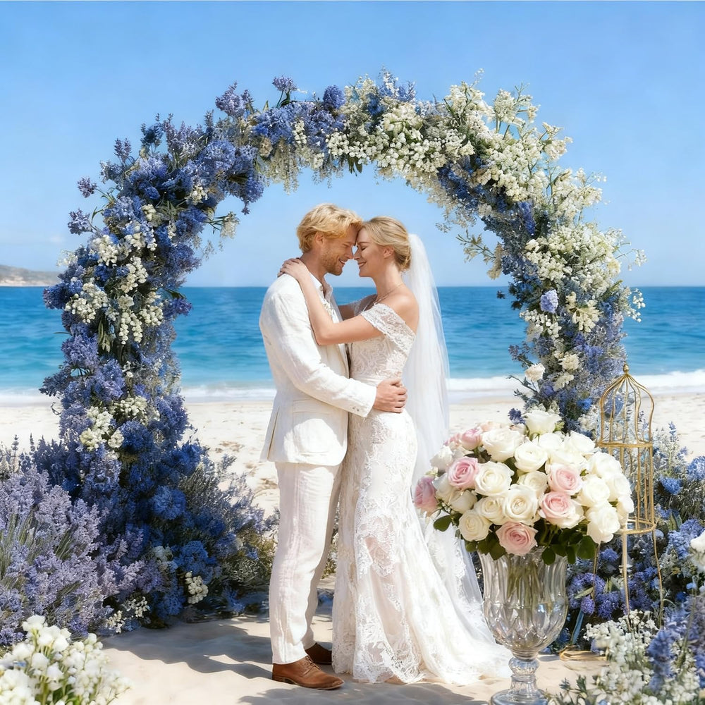 .5FT Round Backdrop Stand Circle Balloon Arch Frame