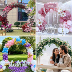 .5FT Round Backdrop Stand Circle Balloon Arch Frame