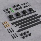 5FT Sliding Door Track Kit Barn Wood