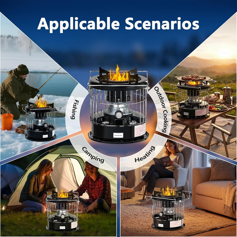 5L Camping Kerosene Bioethanol Heater Paraffin Heaters