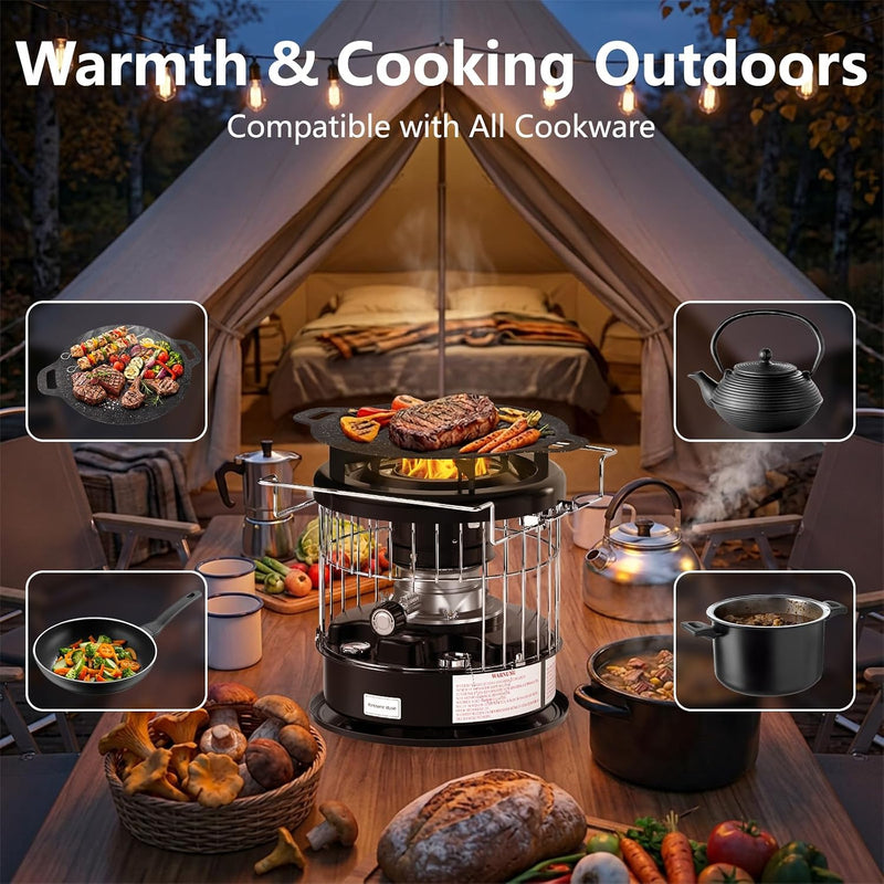 5L Camping Kerosene Bioethanol Heater Paraffin Heaters