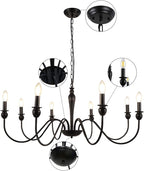 5light Chandeliers Ceiling Light Distressed Lights for Living