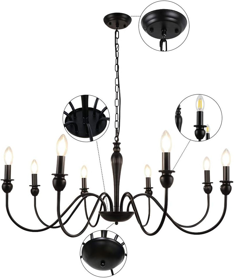 5light Chandeliers Ceiling Light Distressed Lights for Living