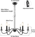 5light Chandeliers Ceiling Light Distressed Lights for Living