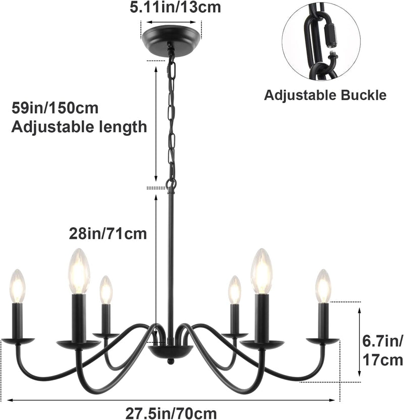 5light Chandeliers Ceiling Light Distressed Lights for Living