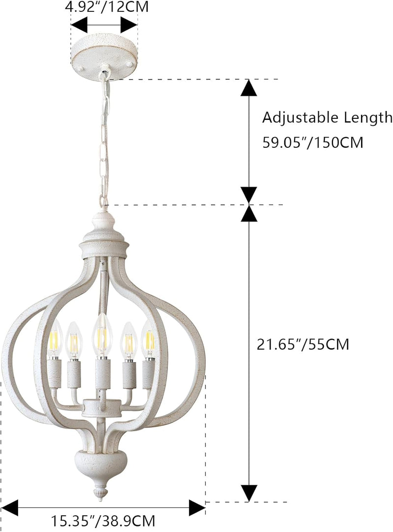5light Chandeliers Ceiling Light Distressed Lights for Living