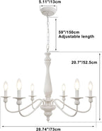 5light Chandeliers Ceiling Light Distressed Lights for Living