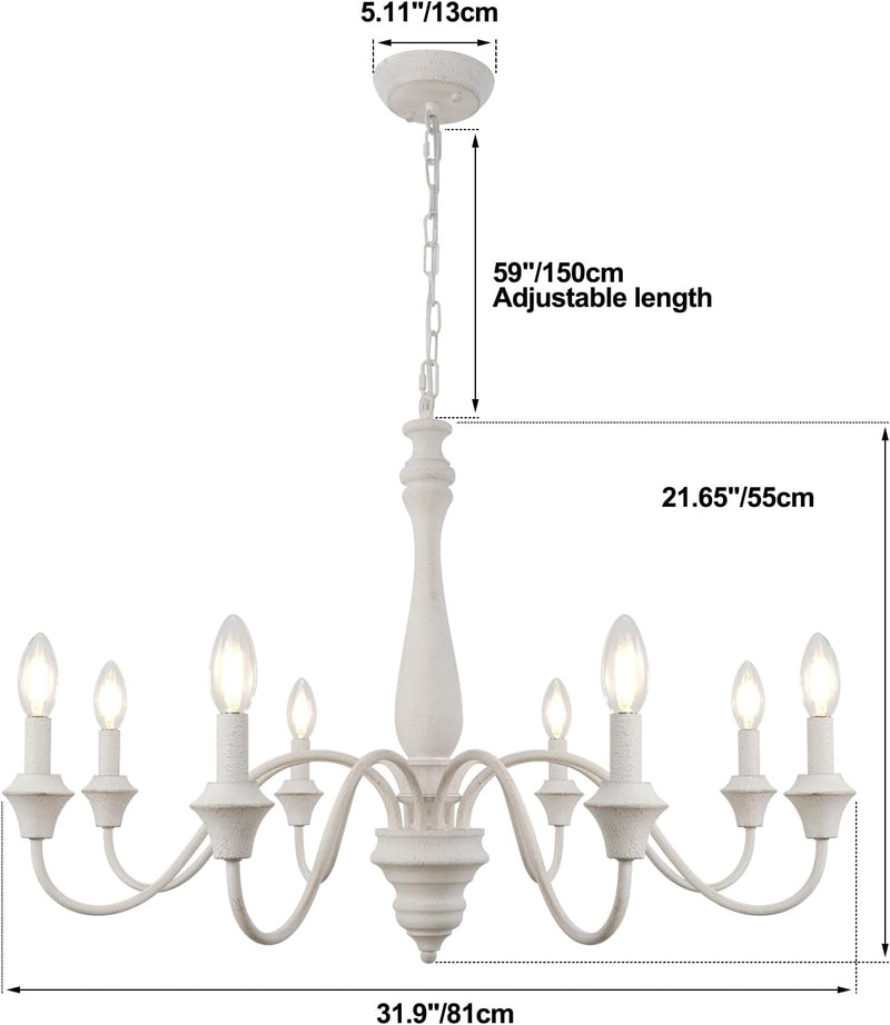 5light Chandeliers Ceiling Light Distressed Lights for Living