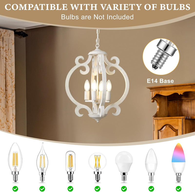 5light Chandeliers Ceiling Light Distressed Lights for Living