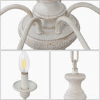 5light Chandeliers Ceiling Light Distressed Lights for Living