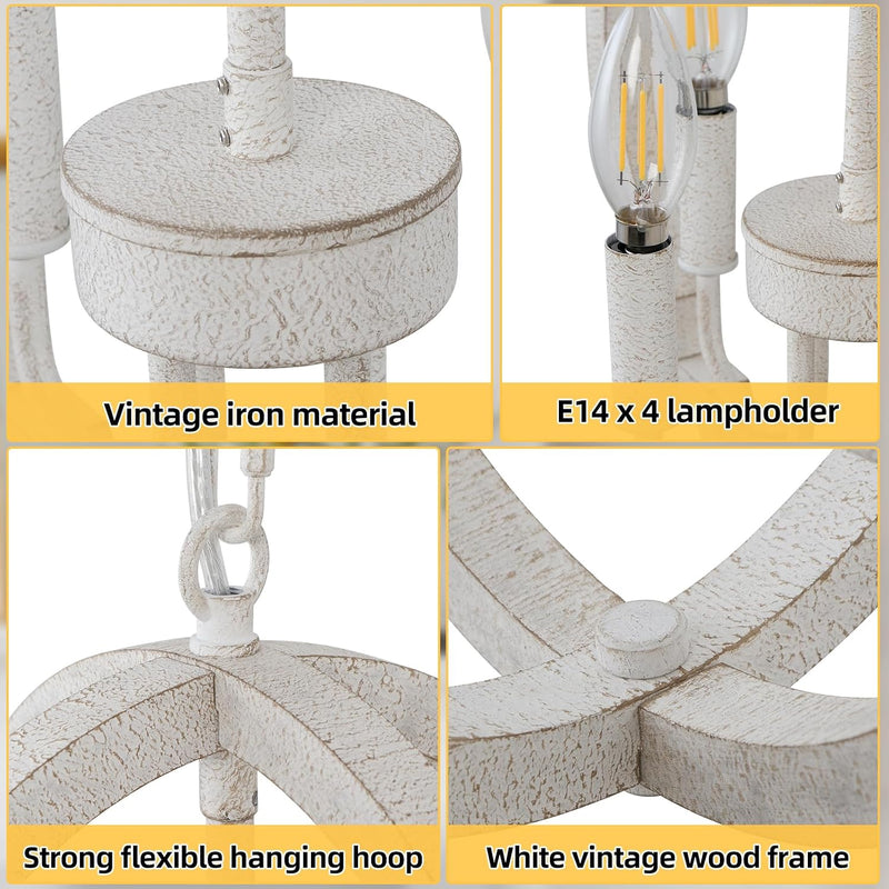 5light Chandeliers Ceiling Light Distressed Lights for Living