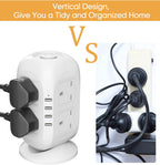 5m Tower Extension Lead with USB Cords Vertical