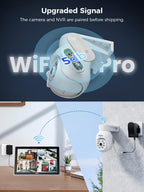 5mp Wireless Security Camera System with 10'' Monitor