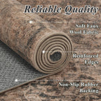 5x7 Vintage Washable Non-Slip Living Room Area Rug