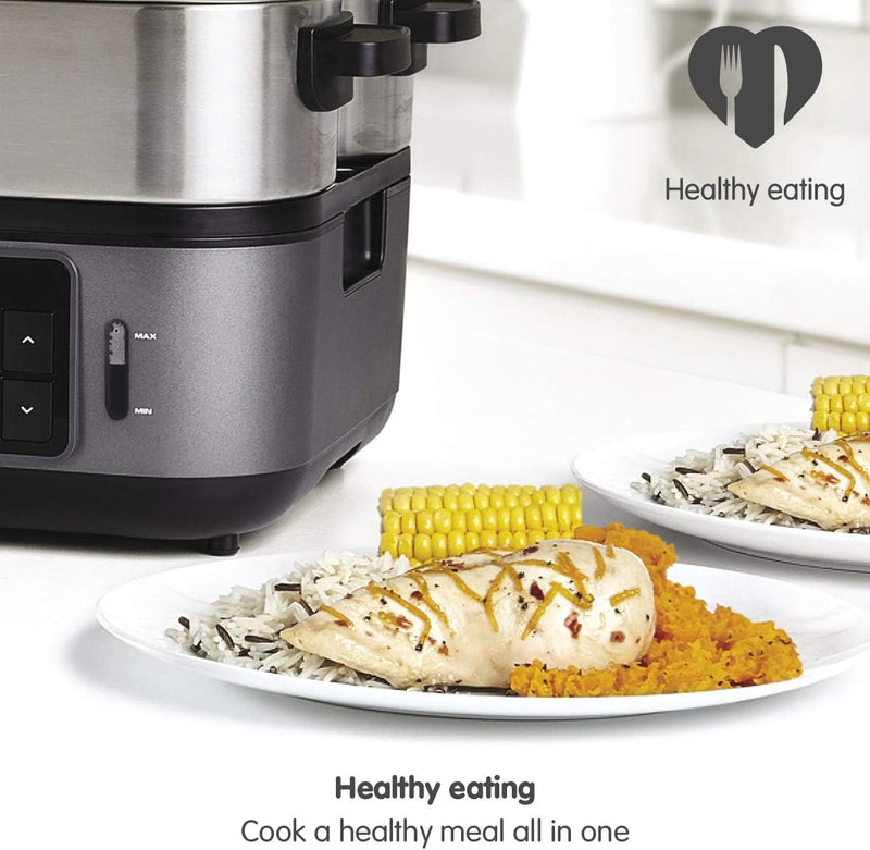 6.8L Kitchen Food Steamer Perfectly Synchronised Meal Solution