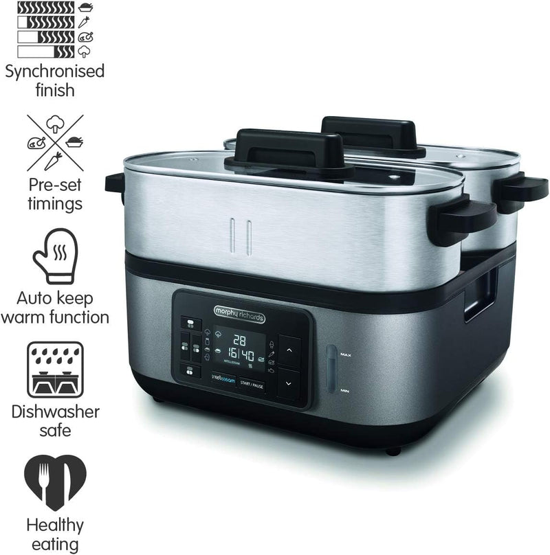 6.8L Kitchen Food Steamer Perfectly Synchronised Meal Solution