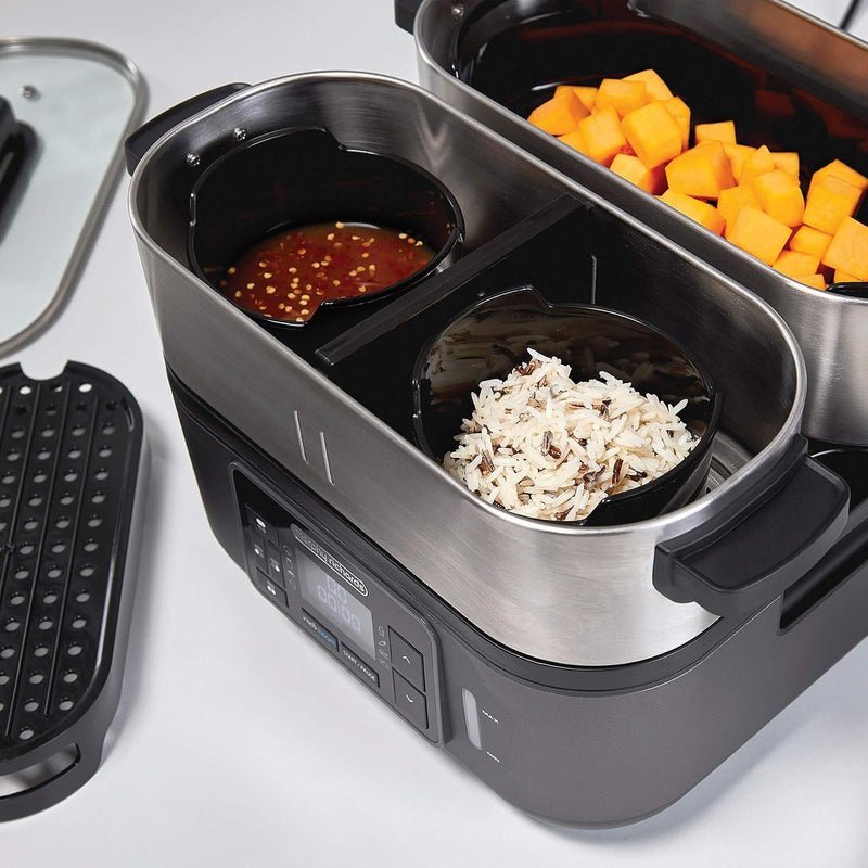 6.8L Kitchen Food Steamer Perfectly Synchronised Meal Solution