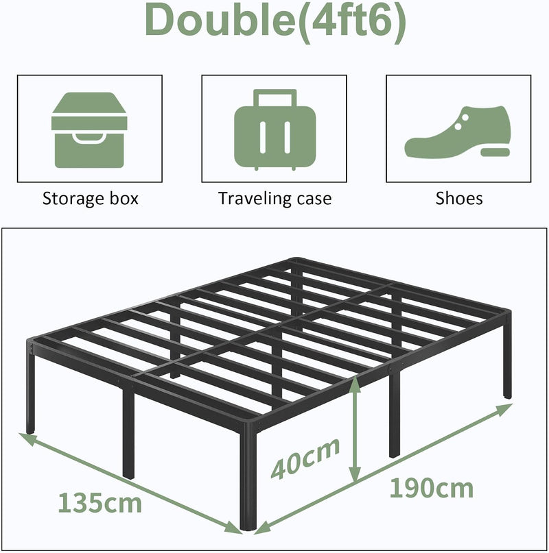 6 Bed Frame 41CM High with Rounded