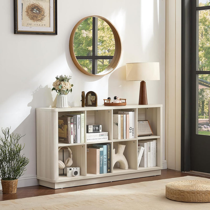 6 Cube Storage Bookcase 40" Wide Wooden Book