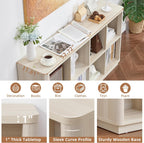6 Cube Storage Bookcase 40" Wide Wooden Book