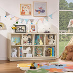 6 Cube Storage Bookcase 40" Wide Wooden Book