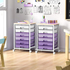 6 Drawers Storage Trolley Rolling Cart with Drawer