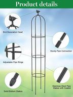 6 Feet Tall Garden Trellis for Climbing Plants