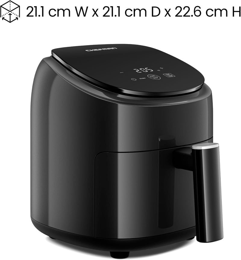 8.5L Compact Air Fryer 230degreesc 6-In-1 Turbofry