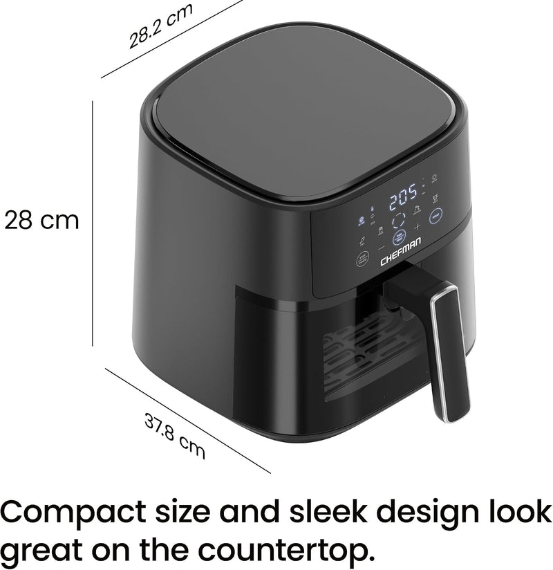 8.5L Compact Air Fryer 230degreesc 6-In-1 Turbofry