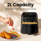 8.5L Compact Air Fryer 230degreesc 6-In-1 Turbofry