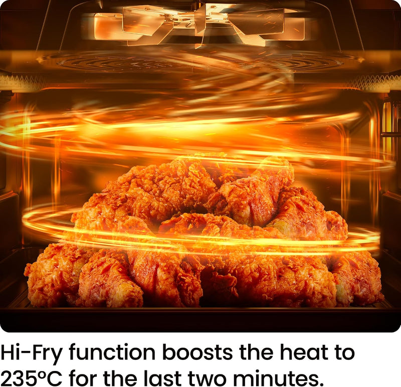 8.5L Compact Air Fryer 230degreesc 6-In-1 Turbofry