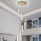 6-Light Raindrop Crystal Pendant Light Dimmable LED
