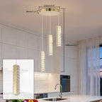 6-Light Raindrop Crystal Pendant Light Dimmable LED