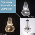 6 Lights French Empire Crystal Chandelier 13 Inch