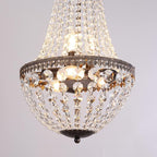 6 Lights French Empire Crystal Chandelier 13 Inch