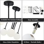 6 Lights Modern Chandeliers Ceiling Light Living Room