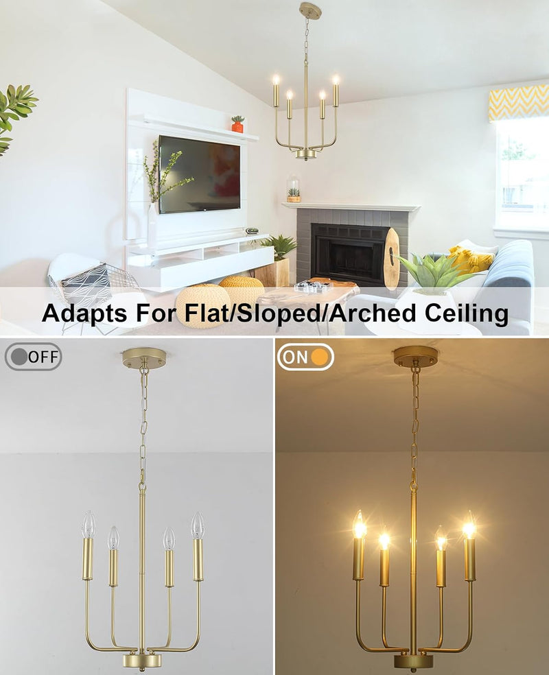 6 Lights Rustic Chandelier Ceiling Living Room Industrial