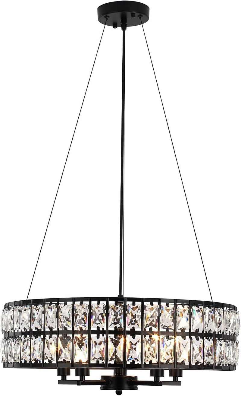 6 Lights Rustic Chandelier Ceiling Living Room Industrial