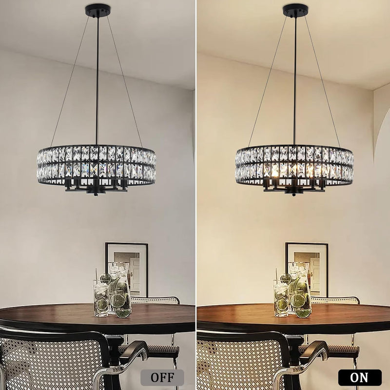 6 Lights Rustic Chandelier Ceiling Living Room Industrial