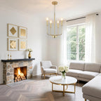6 Lights Rustic Chandelier Ceiling Living Room Industrial