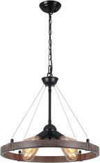 6 Lights Rustic Chandeliers Ceiling Light Living Room
