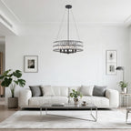 6 Lights Rustic Chandeliers Ceiling Light Living Room
