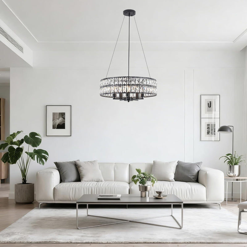 6 Lights Rustic Chandelier Ceiling Living Room Industrial