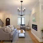 6 Lights Rustic Chandeliers Ceiling Light Living Room