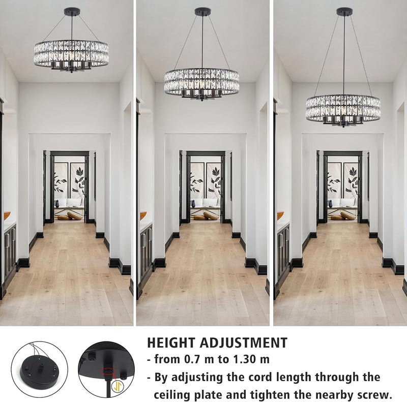 6 Lights Rustic Chandelier Ceiling Living Room Industrial