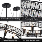 6 Lights Rustic Chandeliers Ceiling Light Living Room