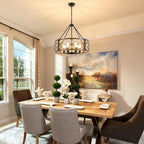 6 Lights Rustic Chandeliers Ceiling Light Living Room