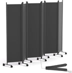 6 Panel Room Divider Folding Privacy Screen Freestanding